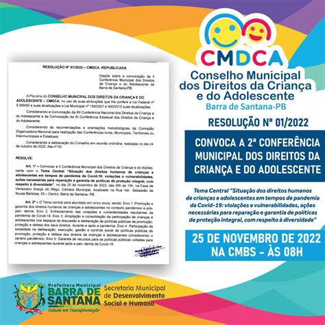 CMDCA PARTICIPA DE REUNIÃO E ANUNCIA CONFERÊNCIA MUNICIPAL Barra de