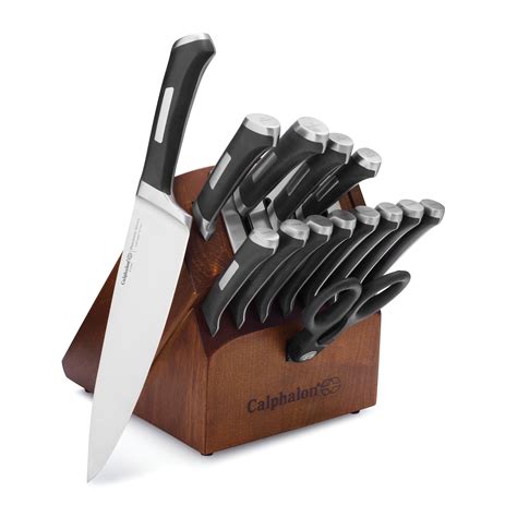 Free Shipping Calphalon Precision Cutlery Self Sharpening Knife Block Set With Sharpin‚Ñ