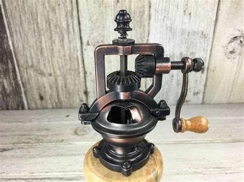 Pepper Mill Antique Style With Hand Crank Mechanism Etsy