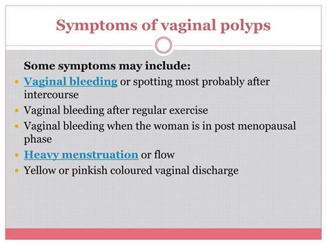 Uterine Polyps Symptoms Brown Discharge