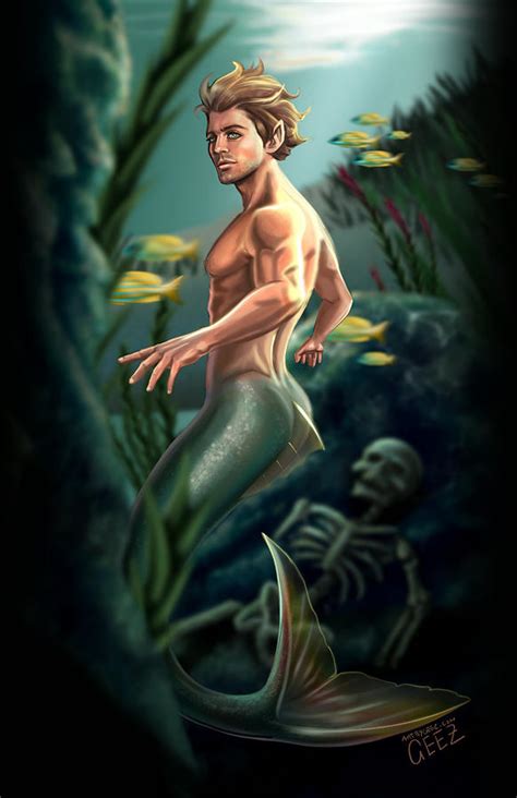 The Merman Digital Art By Gabriel Gatton Fine Art America