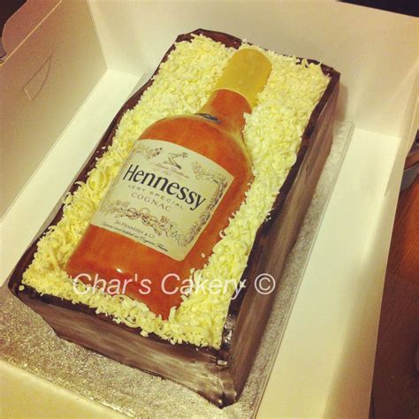 Hennessy Bottle Cake Birthday Cake For Him Novelty Cakes Hennessy