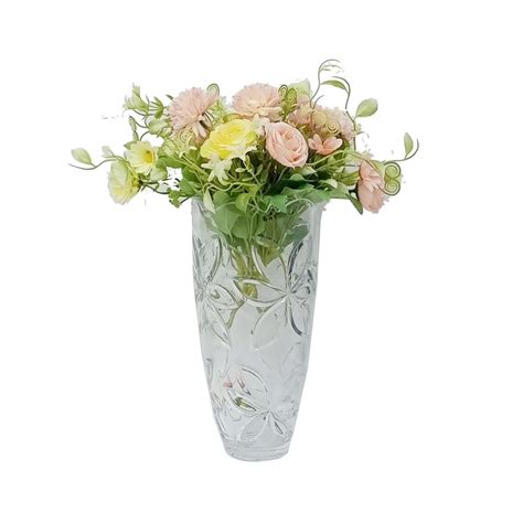 75 Inch Unbreakable Clear Glass Flower Vase Crystal Tall Design Impact