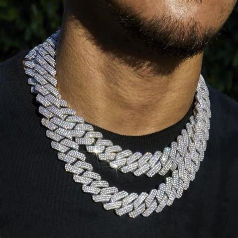 20mm Iced Out 18k Gold Miami Cuban Link Iceycrew