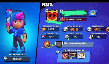 CONTA DE BRAWL STARS SHELLY ESTELAR Brawl Stars GGMAX