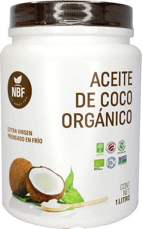 Nbf Aceite De Coco Org Nico Extra Virgen L Prensado En Fr O Sabor Y