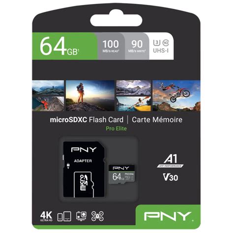 Pny Pro Elite Micro Sdxc U V Hukommelseskort Gb Elgiganten