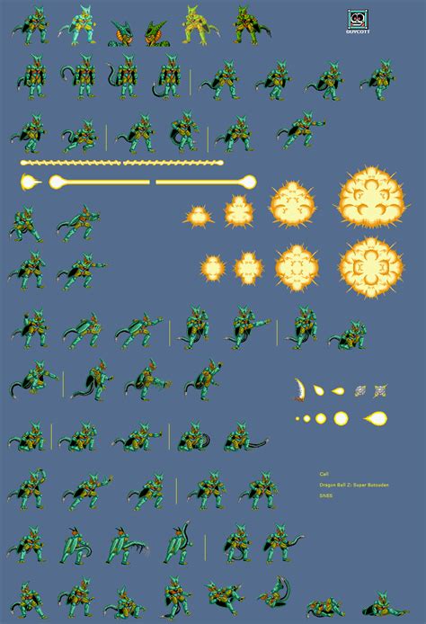 Welcome To Sprite World Cell Sprite Sheet Dragon Ball Z Super