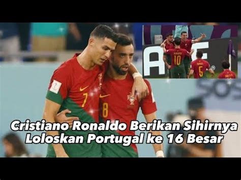 Aksi Brillian Cristiano Ronaldo Antar Portugal Lolos Besar