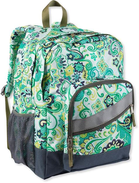 Ll Bean Deluxe Plus Book Pack Print Backpack Free Backpacks