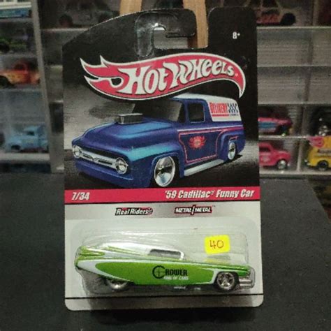 Hot Wheels 59 Cadillac Funny Car Shopee Malaysia