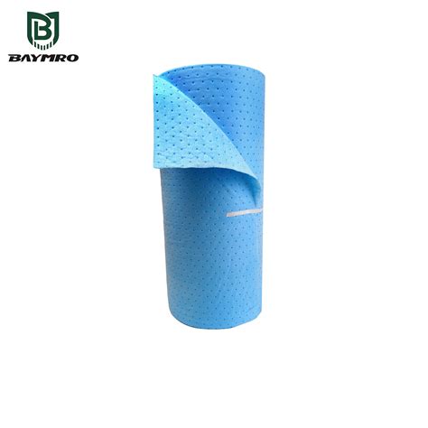 Blue 100 Polypropylene Chemical Hazardous Oil Absorbent Roll For Spill