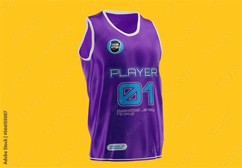 Basketball Jersey Top Mockup Stock Template | Adobe Stock