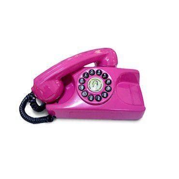 Telefone Antigo Tijolinho Pink Madeiramadeira