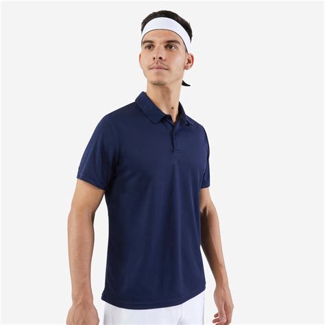 Men's Short-Sleeved Tennis Polo Shirt Essential - Navy