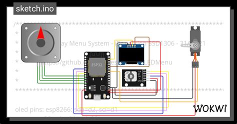 Stepper And Servo Controlled By Oled Wokwi Esp Stm Arduino