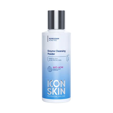 Энзимная пудра для умывания `ICON SKIN` ANTI-ACNE для проблемной кожи ...