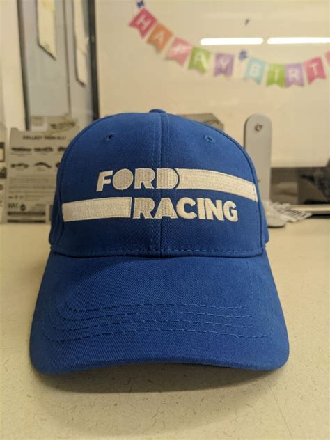 Ford Racing Officially Licensed Product Blue Hat Cap Gem