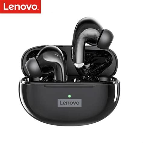 LP5 Noir Lenovo Écouteurs sans fil Bluetooth LP5 écouteurs TWS casque