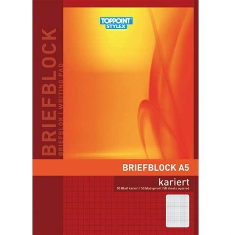 Briefblock A Kariert Blatt Tinte De