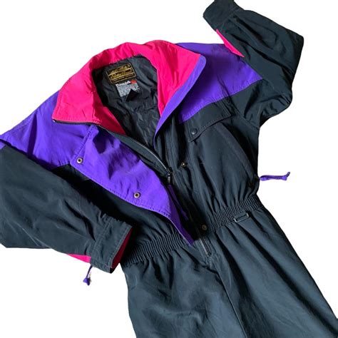 Vintage 90s Eddie Bauer Color Block One Piece Ski Depop