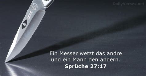 Sprüche 27:17 - Bibelvers - DailyVerses.net