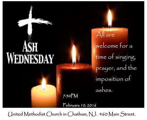 Ash Wednesday 2016 – Chatham United Methodist Church – Chatham, NJ