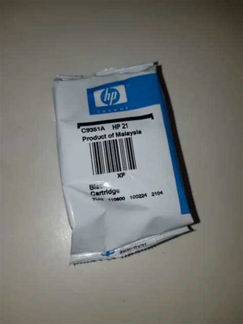 GENUINE ORIGINAL HP 21 - C9351A Black Ink Cartridge £0.99 - PicClick UK