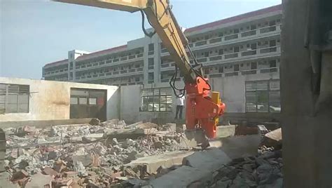 8 45t Excavator Attachment Hydraulic Rock Crusher Concrete Pulverizer