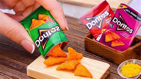SO CRISPY Yummy Miniature Doritos Flamin Hot Chips Recipe ASMR Cooking Mini Real Food
