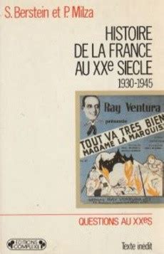 Acheter Histoire de la France au XXe siècle de Serge Berstein