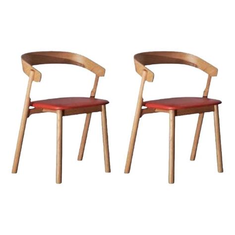 Nude Dining Chairs In Natural Leather By Made By Choice Set Of 2 For Sale At Pamono