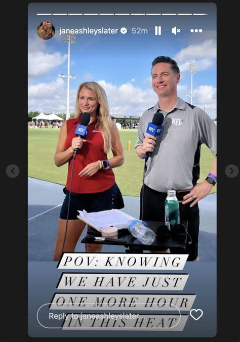 NFL Network Reporter Jane Slater Is Battling Crazy Heat In Houston - The Spun