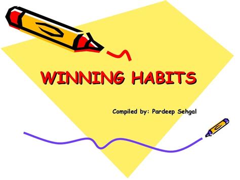 Winning Habits