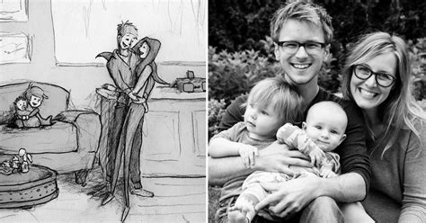 Man Draws The Sweetest Sketches Of Life With Beloved Wife I Really Love Her