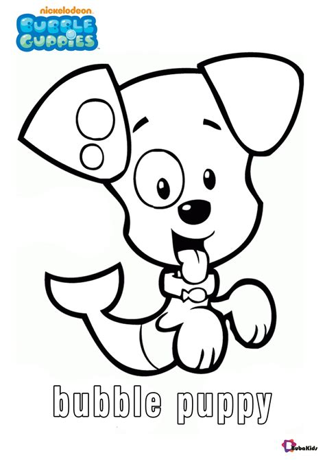 Printable Bubble Guppies character coloring pages Bubble Puppy ...