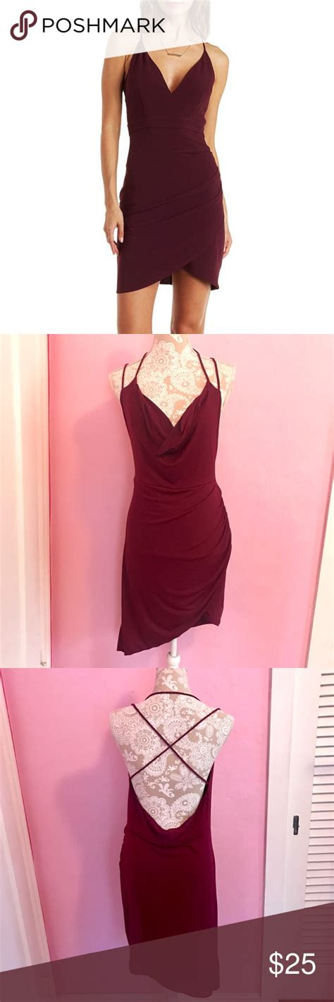 Red Open Back Dress Red Asymmetrical Dress Open Back Dresses