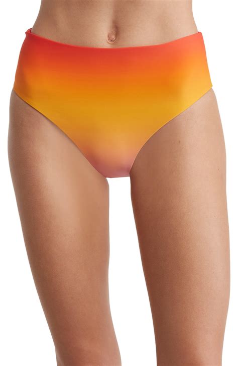 We Wore What Ombr Bikini Bottoms In Orange Lyst