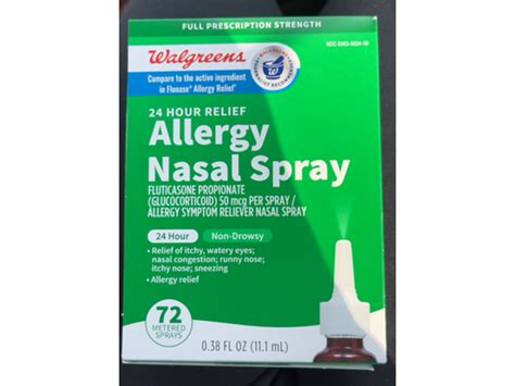 Walgreens Allergy Nasal Spray 0 38 Fl Oz Ingredients And Reviews