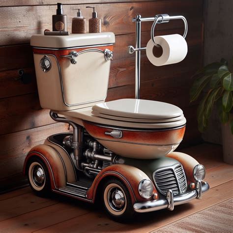 Classic Car-Shaped Toilet: The Perfect Classic Style Choice