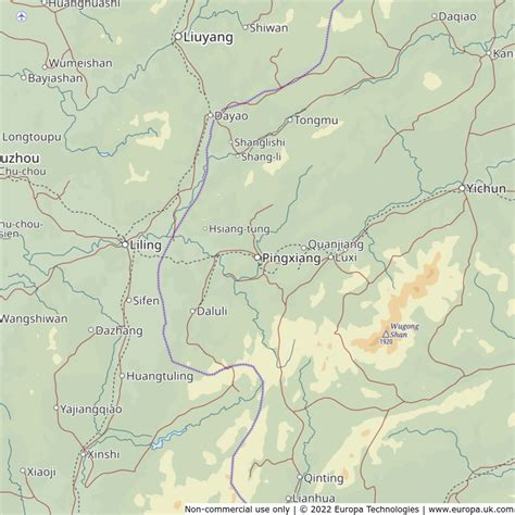 Map Of Pingxiang China Global 1000 Atlas