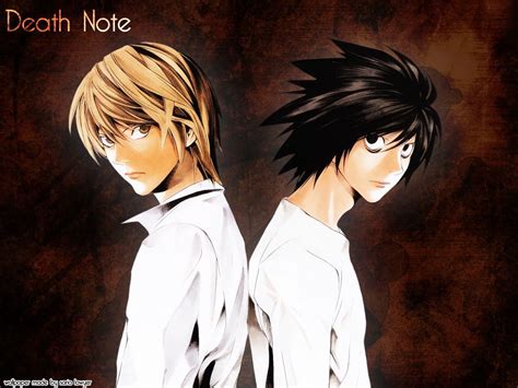 Gallery For Death Note Light And L Wallpaper