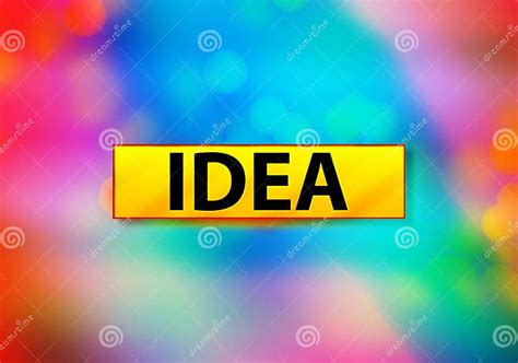 Idea Abstract Colorful Background Bokeh Design Illustration Stock