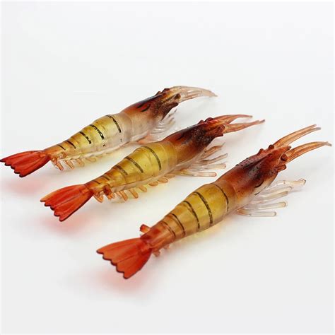 Pcs Lot Shrimp Soft Lure Cm G Fishing Artificial Bait Soft