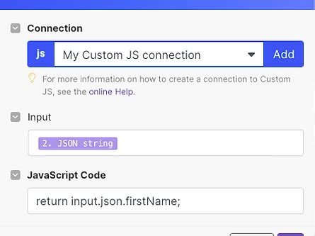 JSON Parameter Handling Integration Create Custom Logic With JavaScript