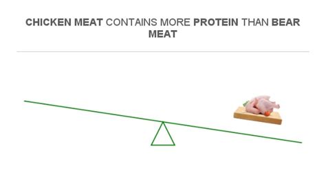 Compare Protein in Bear meat to Protein in Chicken meat