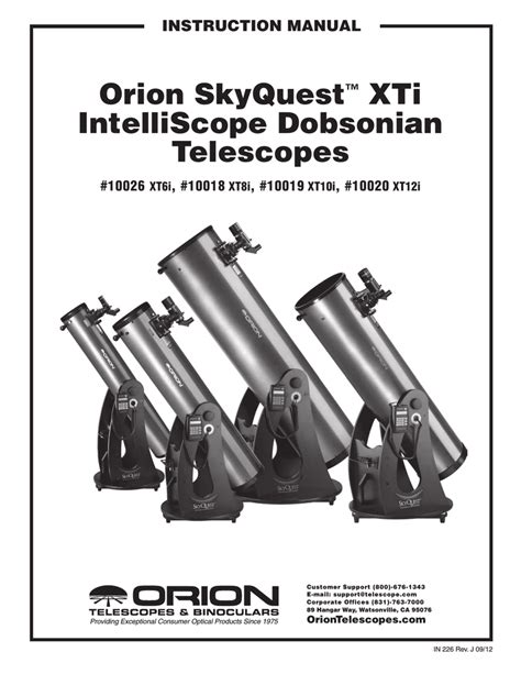 Orion 10018 Xt8i Telescope User Manual Manualzz