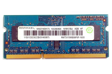 قیمت رم راماکسل Rmt3170me68f9f 1600 ظرفیت 4 گیگابایت از نوع Ddr3l 1600