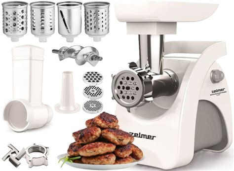 Мясорубка Zelmer ZMM9802B 2200Вт (3.0 кг/хв +шинковка +колбасы) – фото ...