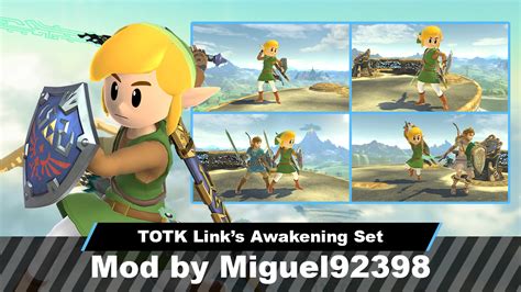 TOTK Link S Awakening Set Super Smash Bros Ultimate Mods